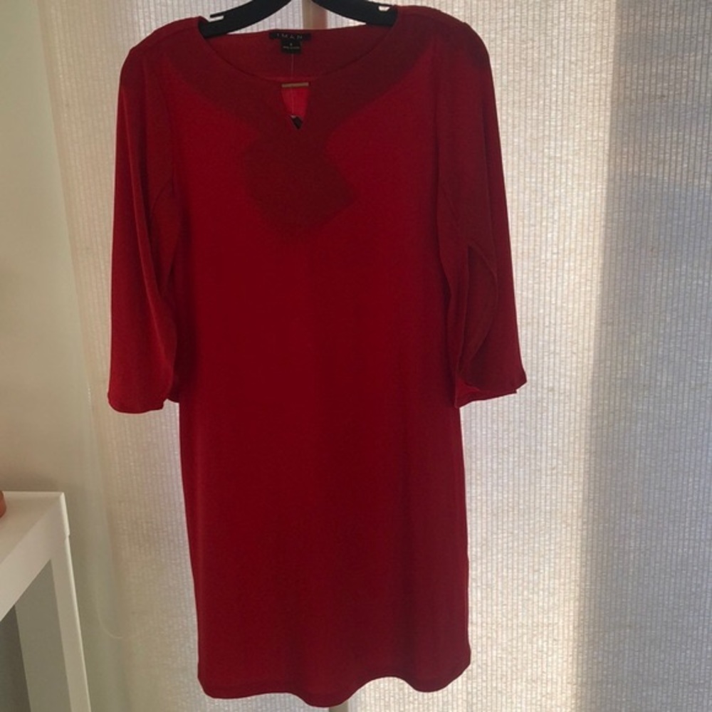 NWT!! IMAN Dress with Slit on Sleeves